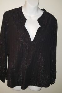 DKNY Cotton blouse with Metallic thread size M